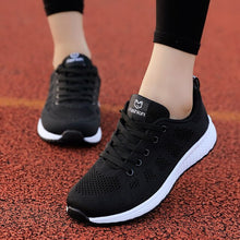 Load image into Gallery viewer, Lace-Up Mesh Breathable Female Sneakers